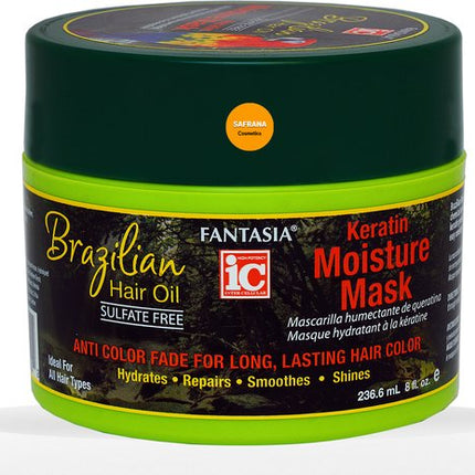 Fantasia IC Brazilian Hair Oil Ker. Moist. Mask 8 Oz.