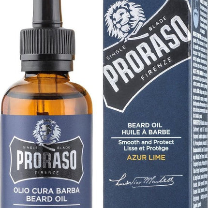Proraso Beard Oil Azur Lime 30 ml.