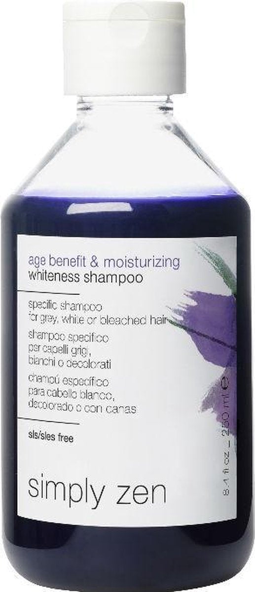 Simply Zen age benefit & moisturizing whiteness shampoo 250 ml - Normale shampoo vrouwen - Voor Alle haartypes