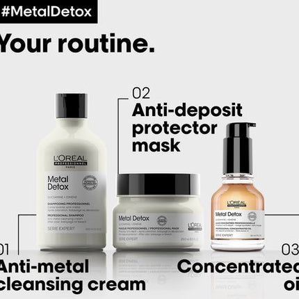 L'Oréal Professionnel Metal Detox Olie - Beschermende olie voor zacht en glanzend haar – Serie Expert – 50 ml