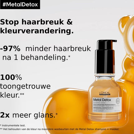 L'Oréal Professionnel Metal Detox Olie - Beschermende olie voor zacht en glanzend haar – Serie Expert – 50 ml