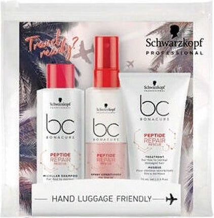 SCHWARZKOPF PROFESSIONAL BC Peptide Repair Rescue KIT komplekts ceļojumiem, 100+100+75ml