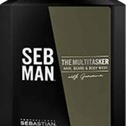 SEB MAN The Multitasker Care 3-in-1 Shampoo 1000ml - Normale shampoo vrouwen - Voor Alle haartypes