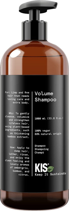 KIS Green Volume Shampoo 1000 ml - vrouwen - Voor