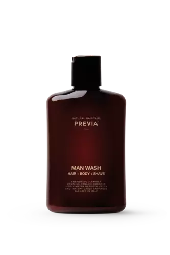 Previa Natural Haircare Gel Man Man Wash Hair + Body + Shave 250ml