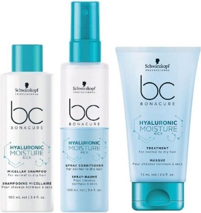 Schwarzkopf BC Hyaluronic Vocht Reismaat Set - 100+100+75ml