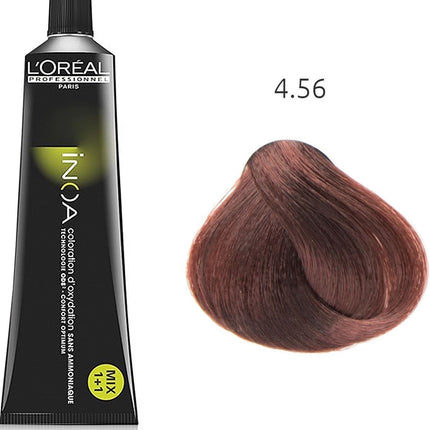 L'Oréal Haarverf Professionnel Inoa Coloration D'Oxydation 4.56 High Resist