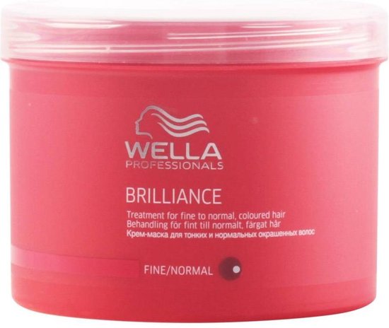 Wella Professionals Haarmasker Brilliance Masker Voor Fijn/Normaal Haar 500ml