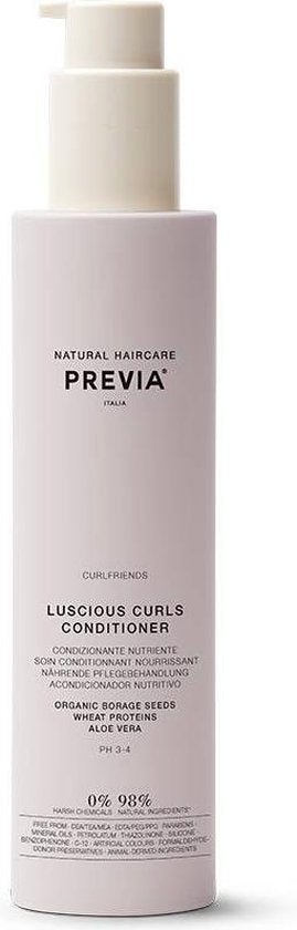 Previa Natural Haircare Curlfriends Luscious Curls Conditioner Krullend Haar 200ml - Biologische natuurlijke conditioner