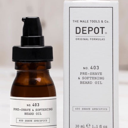Depot - 403 Pre-Shave & Softening Beard Oil Fresh Black Pepper 30ml