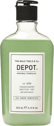 Depot 406 transparent shaving gel brushless 100ml