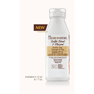 Creme of Nature butter blend & flaxseed leave in conditioner 355ml