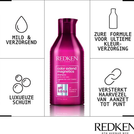 Redken Color Extend Magnetics Shampoo – Verzorgt en beschermt gekleurd haar – 500 ml