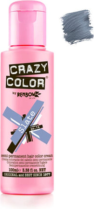 Crazy Color Semi permanente haarverf Slate Metallic Blauw