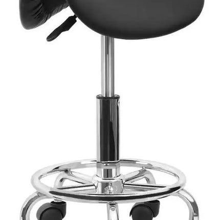 Kapperskruk- Salon kruk- Ergonomische Zadelkruk - Verstelbare kruk- Krukje- Zadelkruk-Tattoo kruk- Zwarte kruk- Verrijdbare kruk-Kruk op wielen