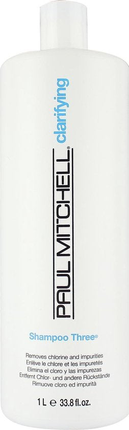 Paul Mitchell Clarifying Shampoo Three-1000 ml - vrouwen - Voor Beschadigd haar