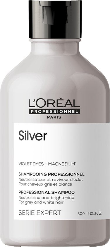 L’Oréal Professionnel Silver Shampoo – Zilvershampoo voor wit en grijs haar – Serie Expert – 300 ml