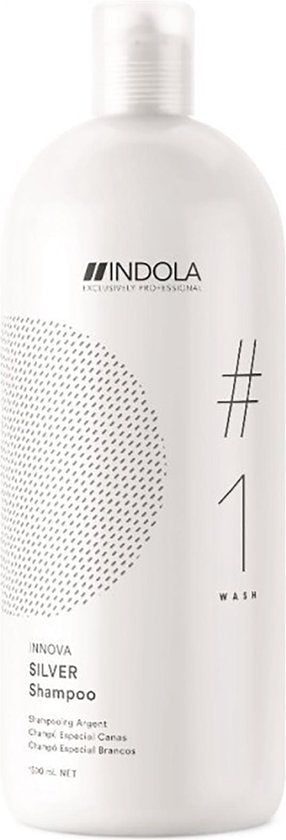 Indola Innova Color Silver Shampoo-1500 ml - Zilvershampoo vrouwen - Voor