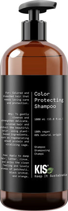 KIS Green Color Protecting Shampoo 1000 ml - vrouwen - Voor