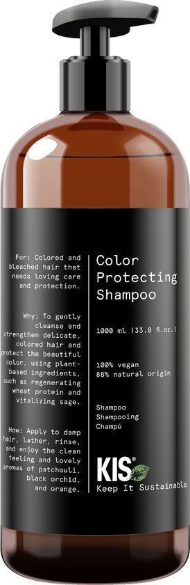KIS Green Color Protecting Shampoo 1000 ml - vrouwen - Voor