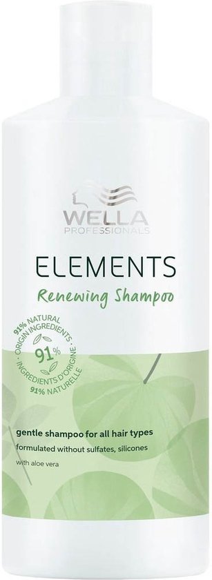 Wella Elements Renewing Shampoo 1000ml - Normale shampoo vrouwen - Voor Alle haartypes