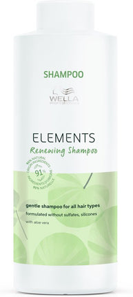 Wella Elements Renewing Shampoo 1000ml - Normale shampoo vrouwen - Voor Alle haartypes