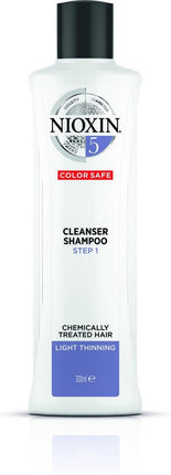 Nioxin System 5 Cleanser 300ml - Normale shampoo vrouwen - Voor Beschadigd haar/Droog haar/Gekleurd haar
