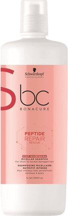 Schwarzkopf Bonacure Repair Rescue Deep Nourishing Shampoo -1000 ml -  vrouwen - Voor Beschadigd haar/Droog haar