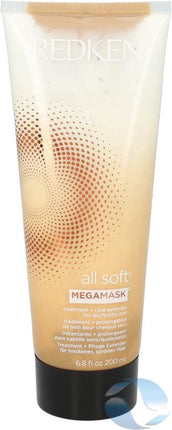 Redken All Soft Megamask Haarmasker voor Droog en Breekbaar Haar 200ML - Haarmasker droog haar - Haarmasker beschadigd haar