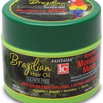 Fantasia IC Brazilian Hair Oil Ker. Moist. Mask 8 Oz.
