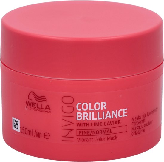 Wella Brilliance Masker fijn / normaal haar -150 ml - Haarmasker droog haar - Haarmasker beschadigd haar