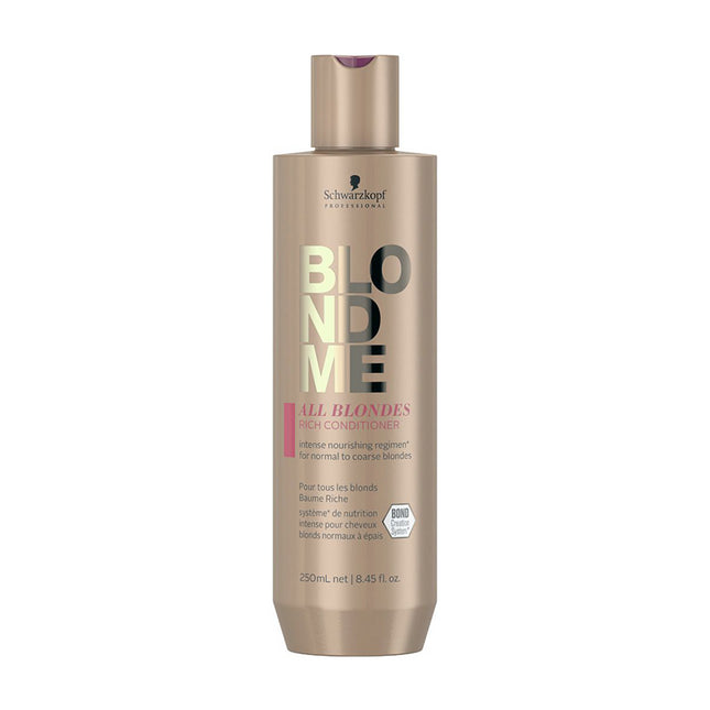 Schwarzkopf BlondMe All Blondes Rich Conditioner 250 ML - vrouwen - Voor - Conditioner voor ieder haartype