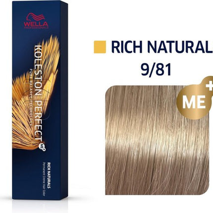 Wella Professionals - Wella Professionals Koleston Perfect Me 9/81 Rich Naturals 60ml