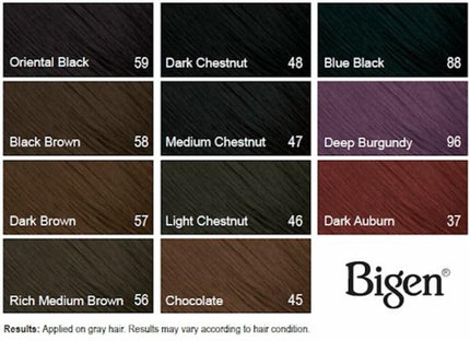Bigen permanent powder hair color