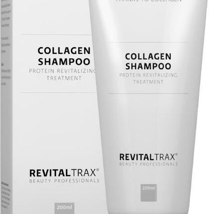 RevitalTrax® Collagen Volume Shampoo - 200 ml - Meer Volume - Glanzend Haar - Volumeboost - Verstevigt - Verzorgt - Vermindert gespleten punten