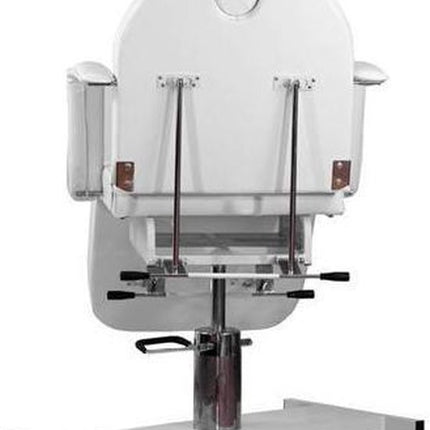 Behandelstoel pedicurestoel Wit -Pedicurestoel- Verstelbaar -Salonstoel verstelbaar