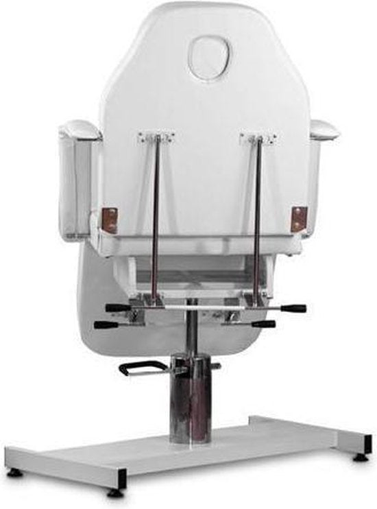 Behandelstoel pedicurestoel Wit -Pedicurestoel- Verstelbaar -Salonstoel verstelbaar