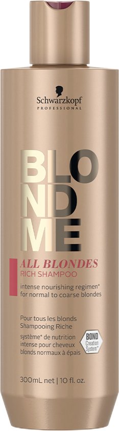 Schwarzkopf BlondMe Care All Blondes Rich Shampoo 300ml - vrouwen - Voor