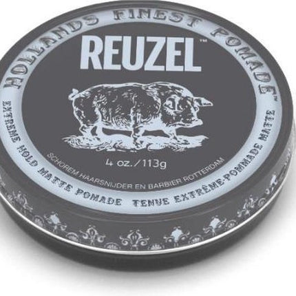 Reuzel - Hollands Finest Pomade Firmly Fixative Pomada On Water Base Black 113G