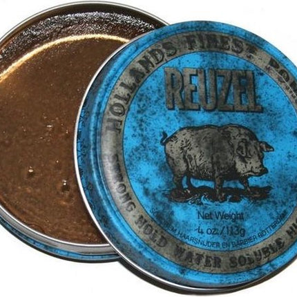 Reuzel Blue Strong Hold Pomade Haarwax - 113g