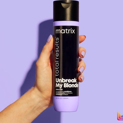 Matrix Unbreak My Blonde Conditioner – Voedt en versterkt kwetsbaar, ontkleurd haar – 300 ml