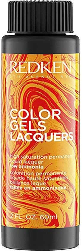 Permanente kleur Redken Color Gel Lacquers 4RR-lava