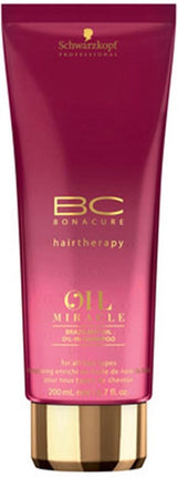 Schwarzkopf Bonacure Oil Miracle Brazilnut Shampoo 200ml -  vrouwen - Voor Beschadigd haar/Droog haar/Verzwakt en breekbaar haar