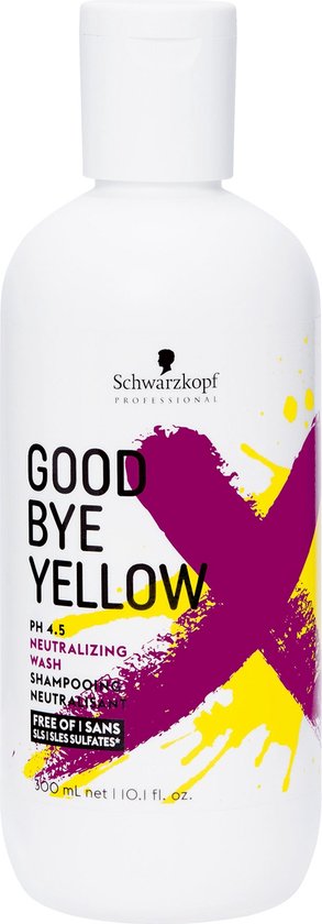 Schwarzkopf Goodbye Yellow Shampoo 300ml - Zilvershampoo vrouwen - Voor