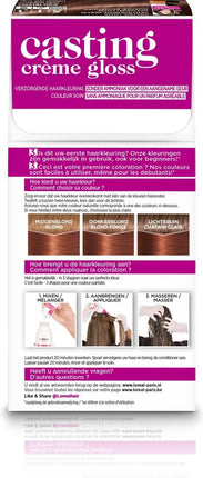 L'Oréal Paris Casting Crème Gloss Haarverf - 645 Donker koper mahonieblond