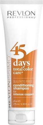 Revlon 45 Days Color Shampoo & Balm Intense Copper - 275 ml - vrouwen - Voor Gekleurd haar