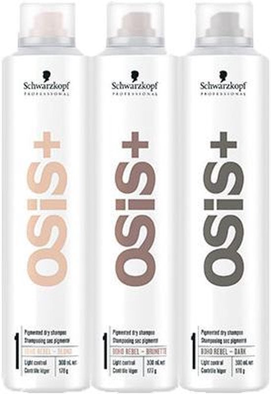 Schwarzkopf Professional - Osis + Boho Rebel Brunette Dry Shampoo - A Refreshing Dry Shampoo For Brown Hair