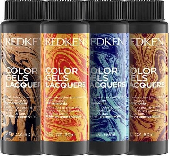 Permanente kleur Redken Color Gel Lacquers 4RR-lava