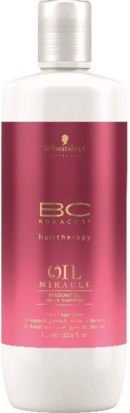 Schwarzkopf Professional - BC Bonacure Oil Miracle Brazilnut Oil Shampoo For All Hair Types Caring Shampoo for Hair Color Protection - 1000ml