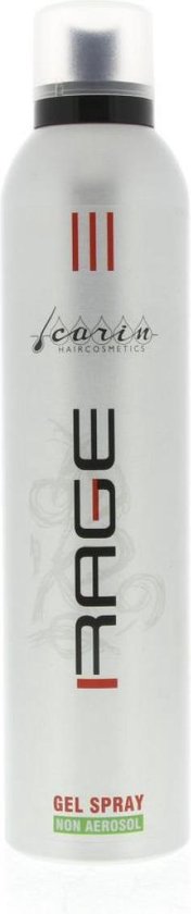 Carin Rage Gel Spray Non Aerosol Haarlak Hold 4 - Shine 2